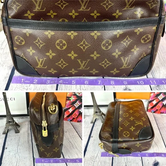 Louis Vuitton Trousse 28 cosmetic clutch crossbody bag with strap and charm - Picture 16 of 16